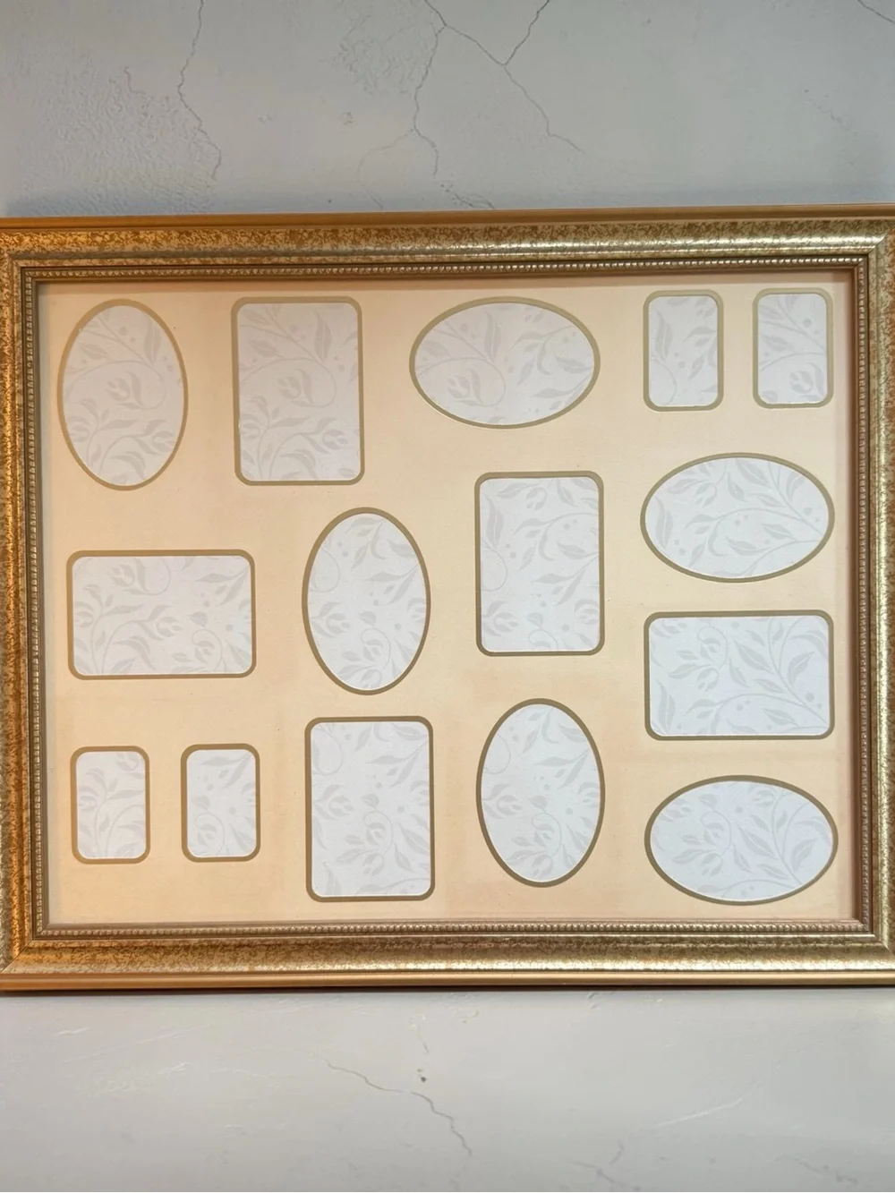 Gold Collage Frame Wall Album Gallery Wall Picture Photo Frame Holds 15 Photos